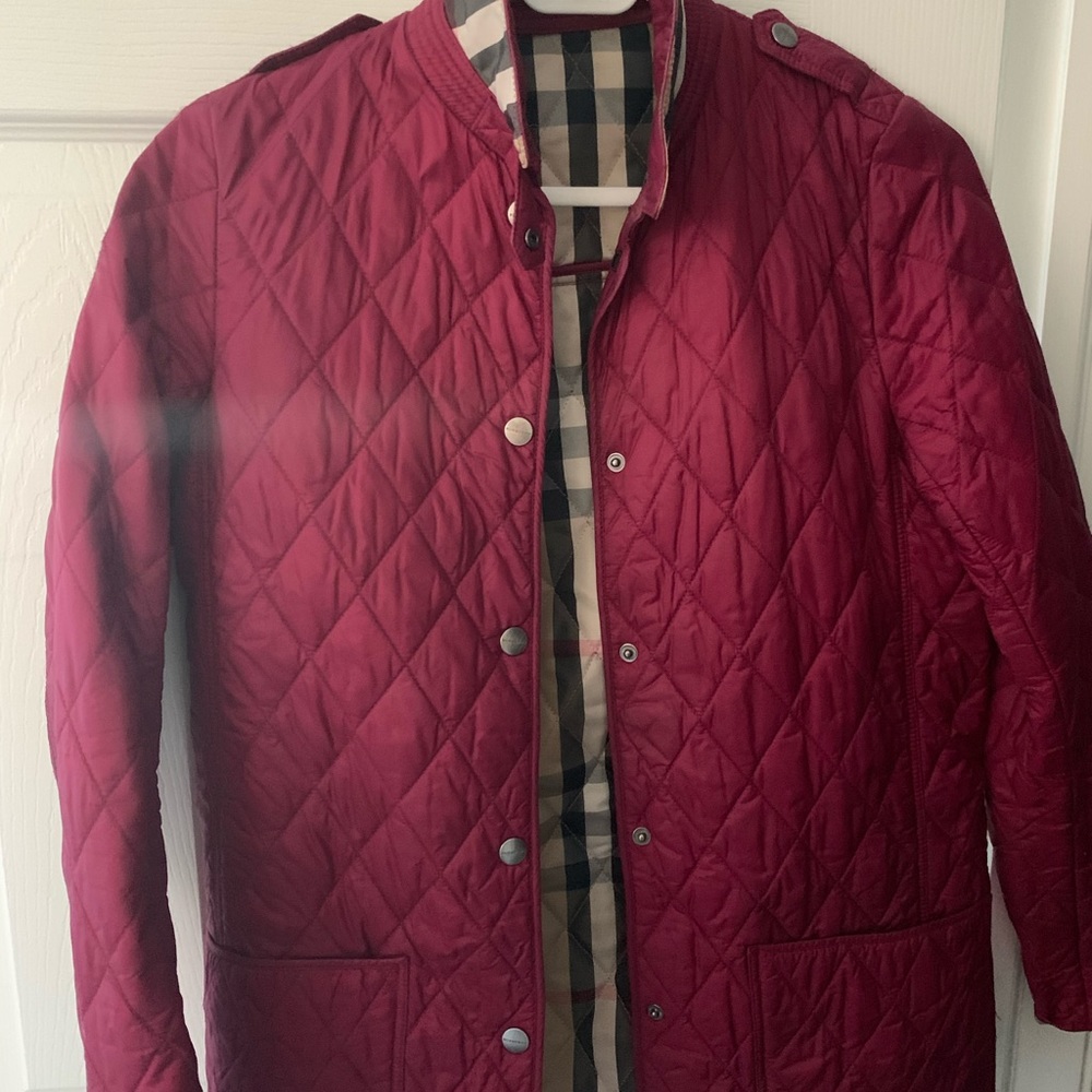 Burberry quilted jacket. Great condition!